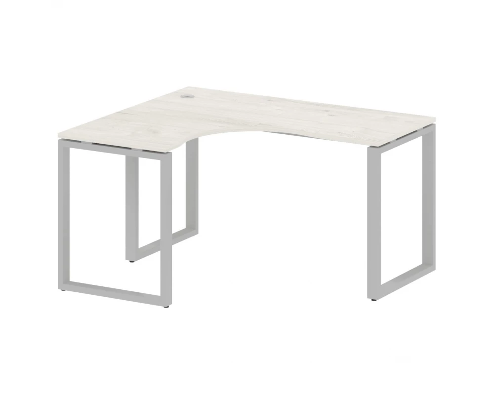Стол криволинейный левый на О-образном м/к 140x120x75 Metal System