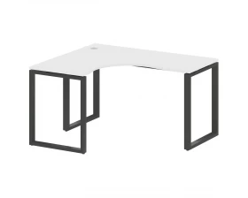 Стол криволинейный левый на О-образном м/к 140x120x75 Metal System images