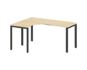 Стол криволинейный левый на П-образном м/к 160x120x75 Metal System images