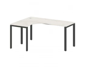 Стол криволинейный левый на П-образном м/к 160x120x75 Metal System images