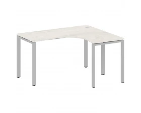 Стол офисный угловой правый на П-образном м/к 140x120x75 Metal System images