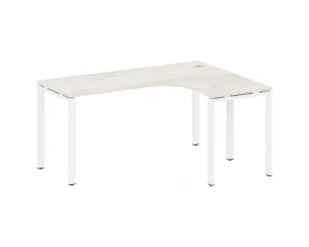 Стол криволинейный правый на П-образном м/к 160x120x75 Metal System images