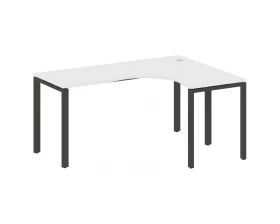 Стол криволинейный правый на П-образном м/к 160x120x75 Metal System images