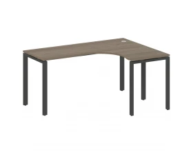 Стол криволинейный правый на П-образном м/к 160x120x75 Metal System images