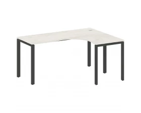 Стол криволинейный правый на П-образном м/к 160x120x75 Metal System images