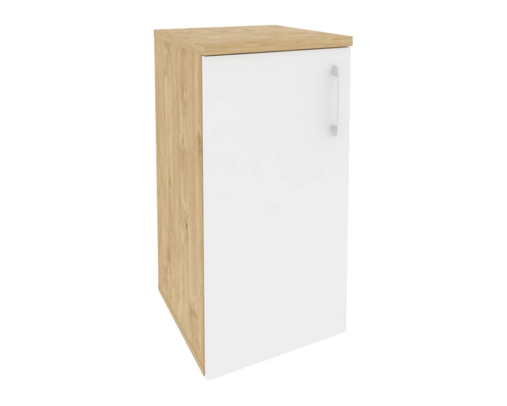 Шкаф низкий узкий левый (1 низкий фасад ЛДСП) 400x420x823 Оникс / Onix