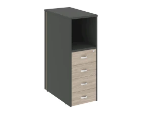 Тумба 4 ящика завершающая, левая Оникс / Onix images