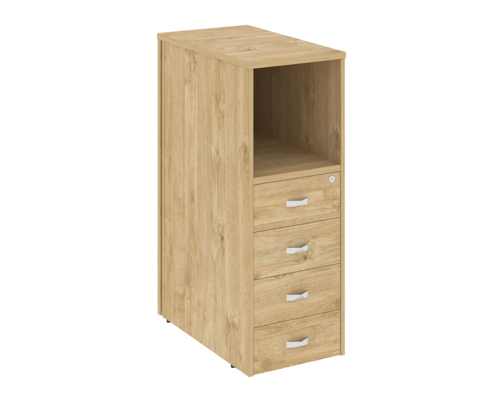 Тумба 4 ящика завершающая, левая Оникс / Onix