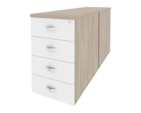 Тумба двойная приставная / опорная 432x1475x750 Onix images