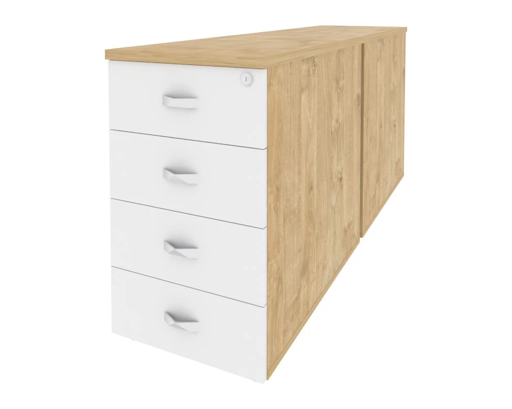 Тумба двойная приставная / опорная 432x1635x750 Onix