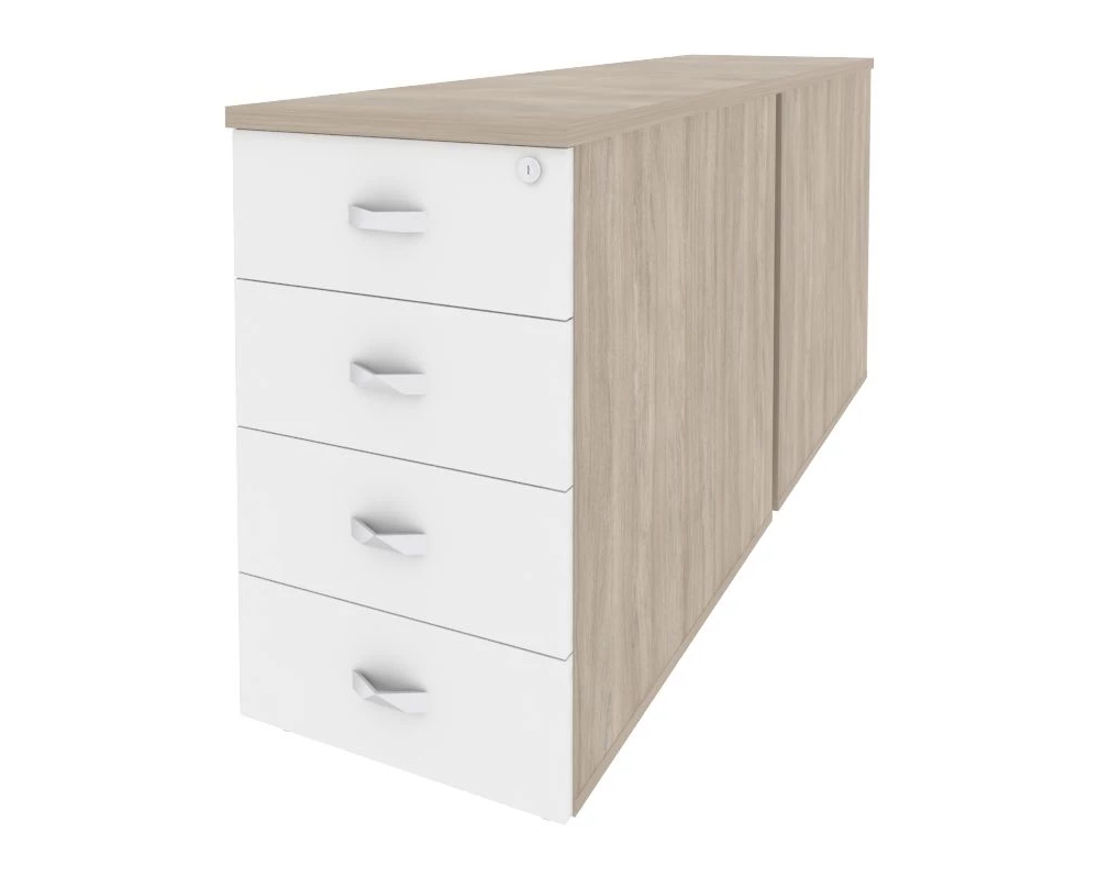 Тумба двойная приставная / опорная 432x1635x750 Onix