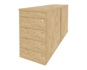 Тумба двойная приставная / опорная (TIP-ON) 432x1475x750 Onix images