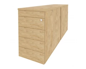 Тумба двойная приставная / опорная (TIP-ON) 432x1635x750 Onix images