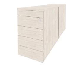 Тумба двойная приставная / опорная (TIP-ON) 432x1635x750 Onix images