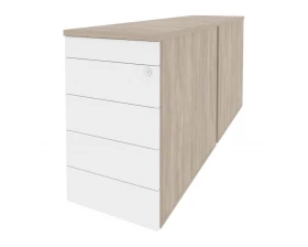 Тумба двойная приставная / опорная (TIP-ON) 432x1635x750 Onix images