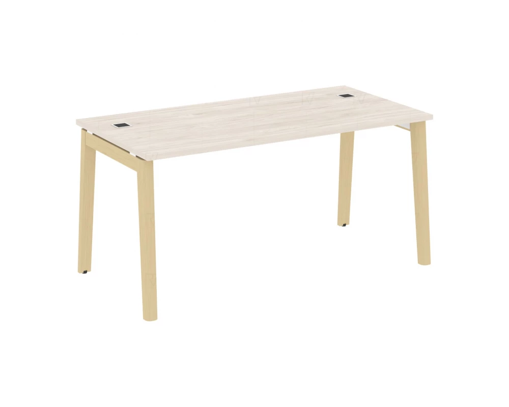 Стол рабочий руководителя, опоры - массив дерева 158x80x75 Onix Wood Direct
