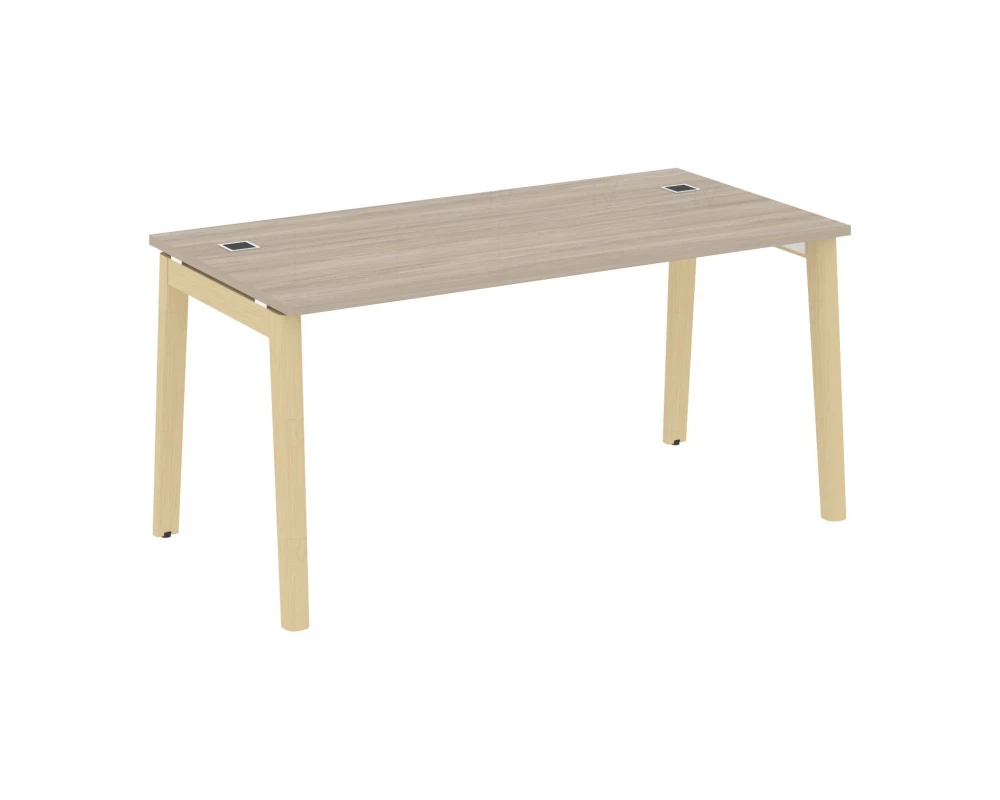 Стол рабочий руководителя, опоры - массив дерева 158x80x75 Onix Wood Direct