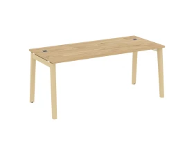 Стол рабочий руководителя, опоры - массив дерева 178x80x75 Onix Wood Direct images