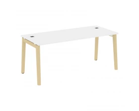 Стол рабочий руководителя, опоры - массив дерева 178x80x75 Onix Wood Direct images