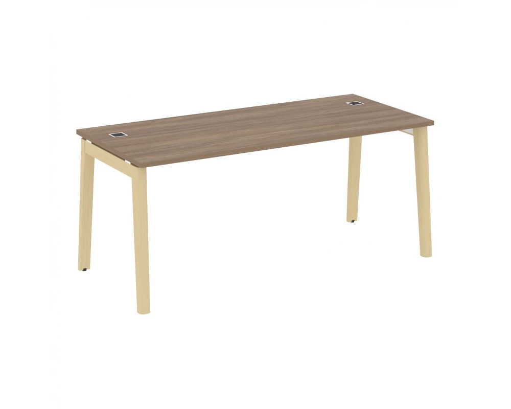 Стол рабочий руководителя, опоры - массив дерева 178x80x75 Onix Wood Direct