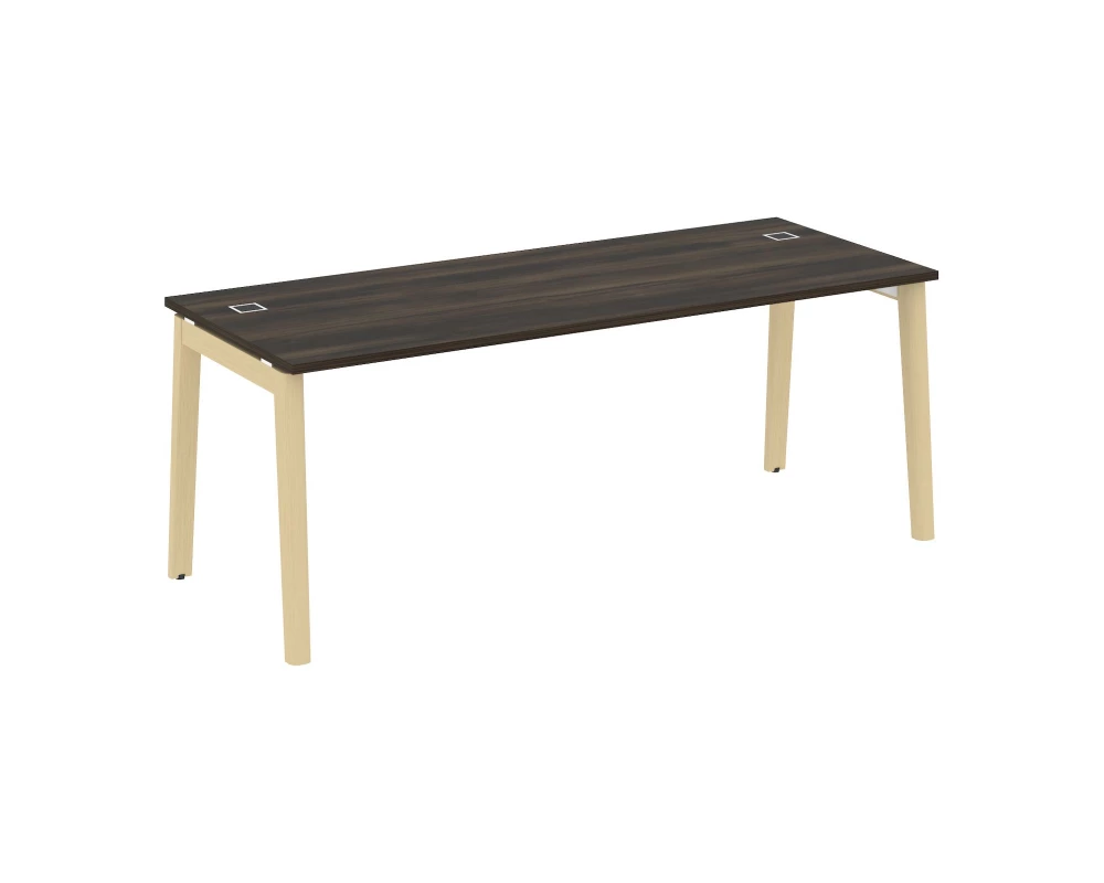 Стол рабочий руководителя, опоры - массив дерева 198x80x75 Onix Wood Direct