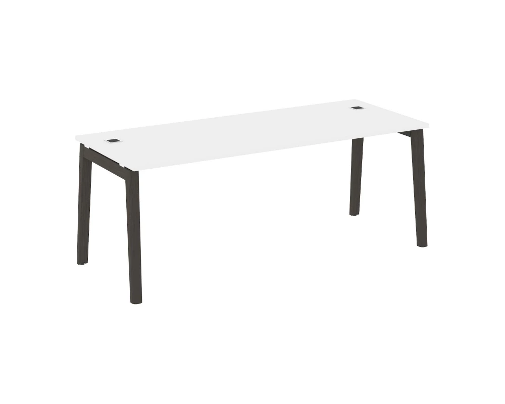 Стол рабочий руководителя, опоры - массив дерева 198x80x75 Onix Wood Direct