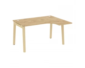 Стол эргономичный правый, опоры - массив дерева 138x118x75 Onix Wood images