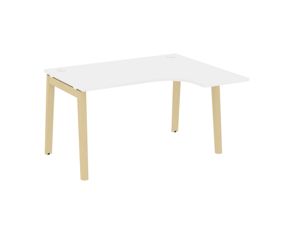 Стол эргономичный правый, опоры - массив дерева 138x118x75 Onix Wood