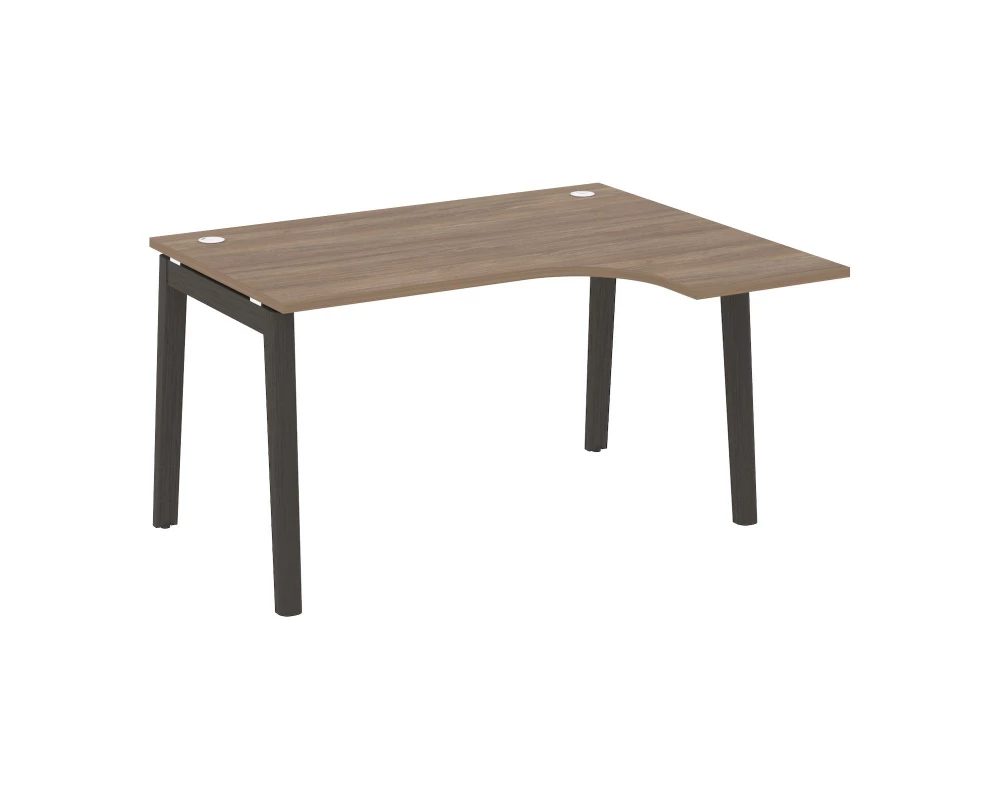 Стол эргономичный правый, опоры - массив дерева 138x118x75 Onix Wood