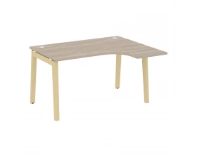 Стол эргономичный правый, опоры - массив дерева 138x118x75 Onix Wood images