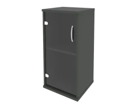 Шкаф низкий узкий левый 1 низкая дверь стекло Рива / Riva images