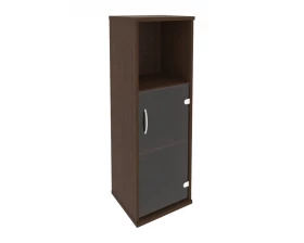 Шкаф средний узкий правый 1 низкая дверь стекло Riva images