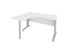 Стол офисный угловой левый металлокаркас 1400x1200x755 Riva images