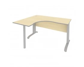 Стол офисный угловой левый металлокаркас 1400x1200x755 Riva images