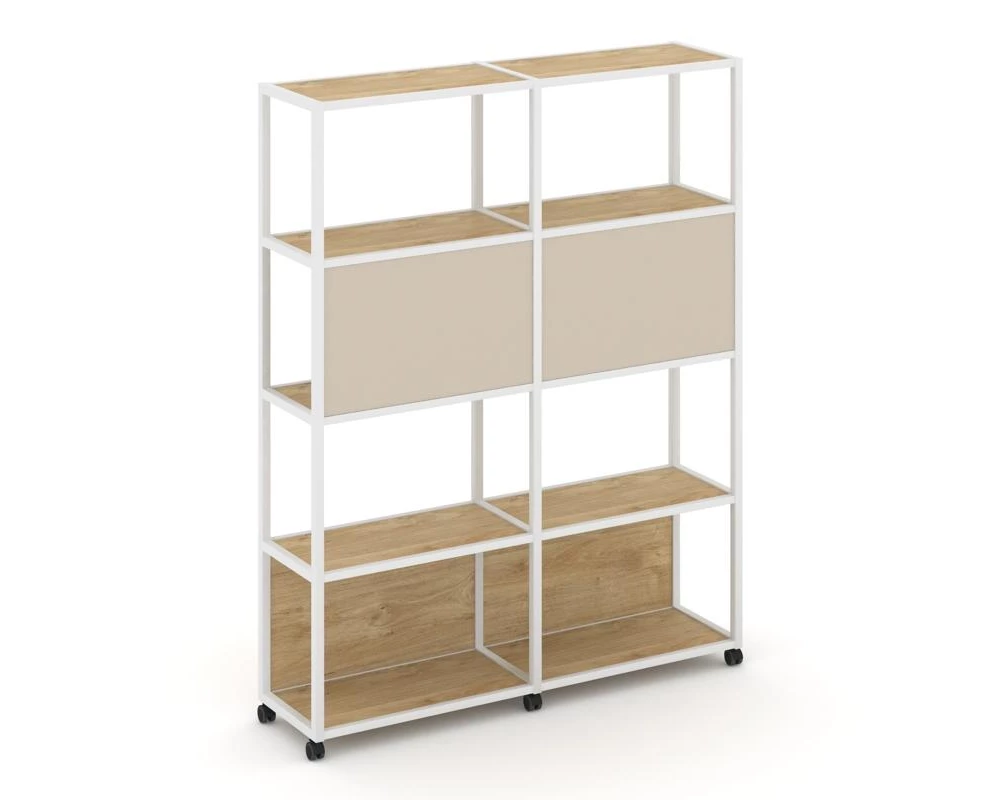 Стеллаж 5 уровней 2 секции VR.LT-STK-513.12 2370x400x2000 Shelf Mobile