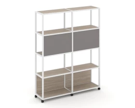 Стеллаж 5 уровней 2 секции VR.LT-STK-513.12 2370x400x2000 Shelf Mobile images