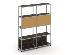 Стеллаж 5 уровней 2 секции VR.LT-STK-513.12 2370x400x2000 Shelf Mobile images