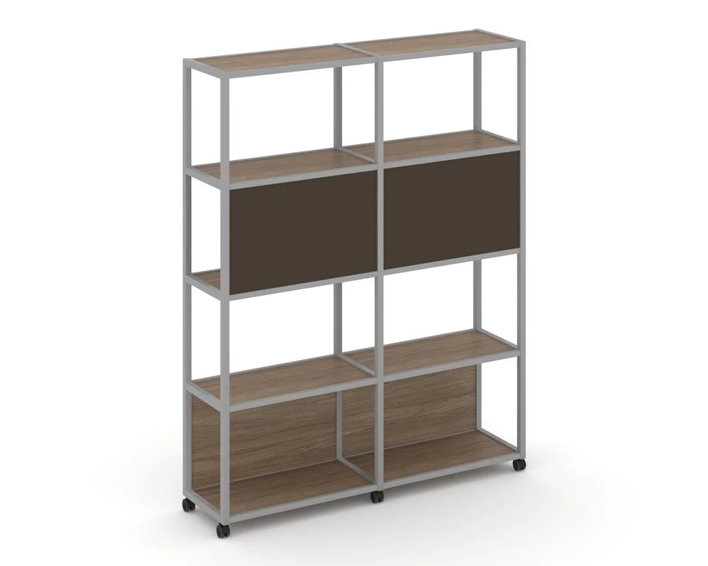 Стеллаж 5 уровней 2 секции VR.LT-STK-513.12 2370x400x2000 Shelf Mobile
