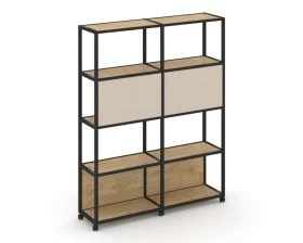 Стеллаж 5 уровней 2 секции VR.LT-STK-513.12 2370x400x2000 Shelf Mobile images