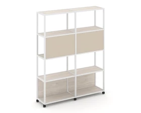 Стеллаж 5 уровней 2 секции VR.LT-STK-513.12 2370x400x2000 Shelf Mobile images