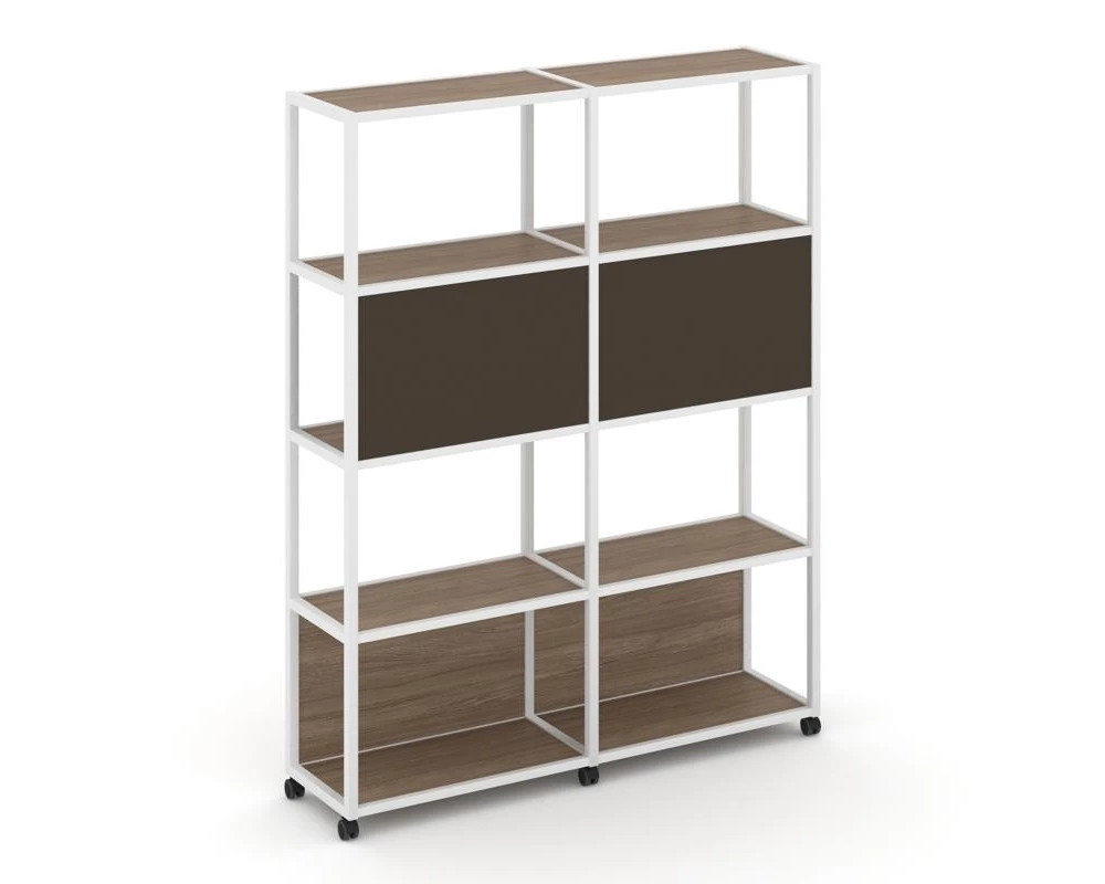 Стеллаж 5 уровней 2 секции VR.LT-STK-513.12 2370x400x2000 Shelf Mobile