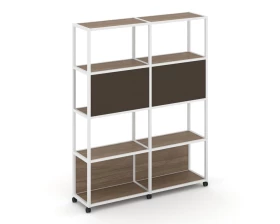 Стеллаж 5 уровней 2 секции VR.LT-STK-513.12 2370x400x2000 Shelf Mobile images