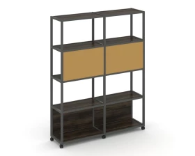 Стеллаж 5 уровней 2 секции VR.LT-STK-513.12 2370x400x2000 Shelf Mobile images