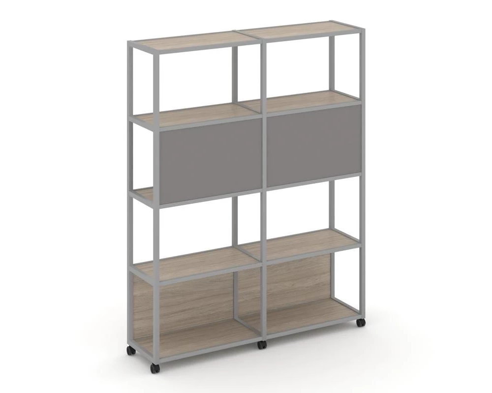 Стеллаж 5 уровней 2 секции VR.LT-STK-513.12 2370x400x2000 Shelf Mobile