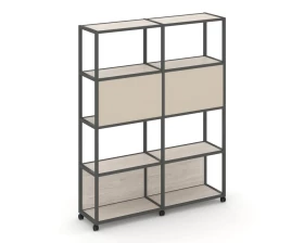 Стеллаж 5 уровней 2 секции VR.LT-STK-513.12 2370x400x2000 Shelf Mobile images