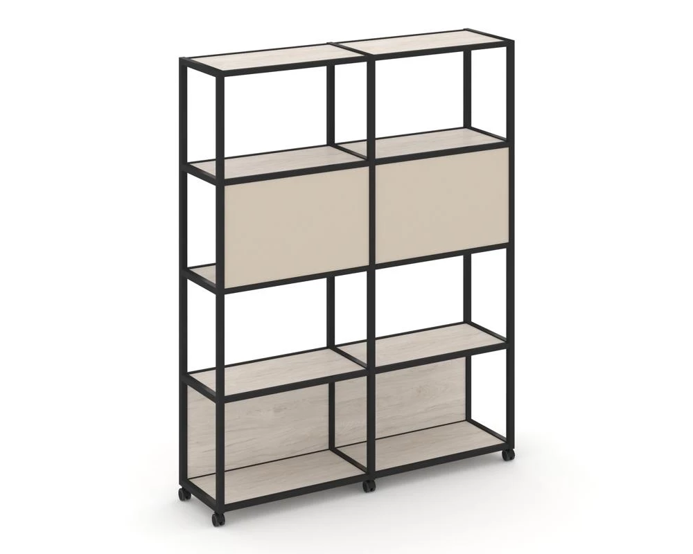 Стеллаж 5 уровней 2 секции VR.LT-STK-513.12 2370x400x2000 Shelf Mobile