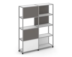 Стеллаж 5 уровней 2 секции VR.LT-STK-515.10 1970x400x2000 Shelf Mobile images