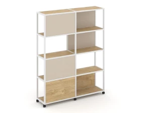 Стеллаж 5 уровней 2 секции VR.LT-STK-515.10 1970x400x2000 Shelf Mobile images