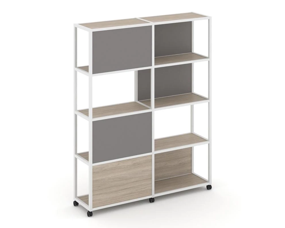 Стеллаж 5 уровней 2 секции VR.LT-STK-515.10 1970x400x2000 Shelf Mobile