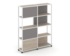 Стеллаж 5 уровней 2 секции VR.LT-STK-515.10 1970x400x2000 Shelf Mobile images